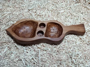 Coupelle apéro en bois de hêtre massif N°1