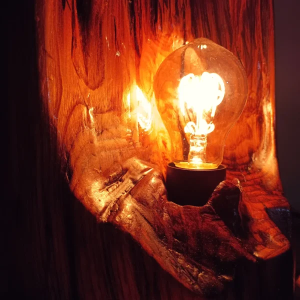 luminaire en bois